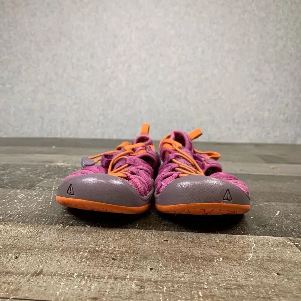 Keen Youth Size 3 Moxie Sandals Pink Orange Strappy Adjustable Slip On Shoes